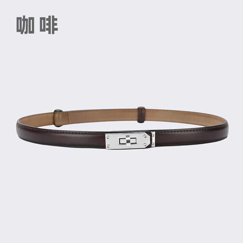 Wholesale women's thin belt skirt casual pants belt waist buckle belt